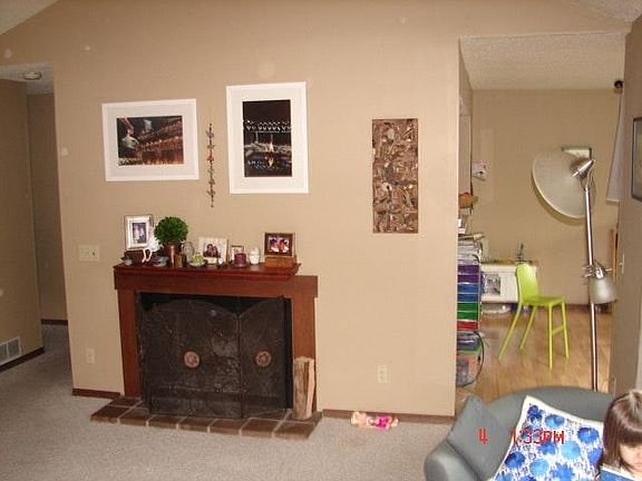 LIVING RM WITH FIREPLACE