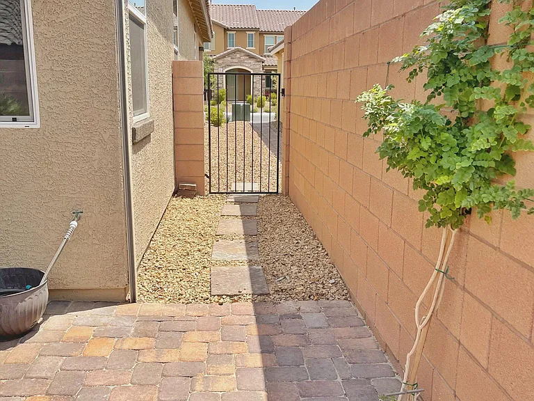 Locked side gate