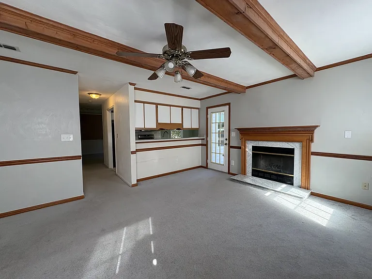 Additional living space and operational wood-burning fireplace