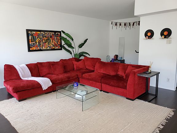 The townhome is unfurnished. Here's how it can look with furniture.