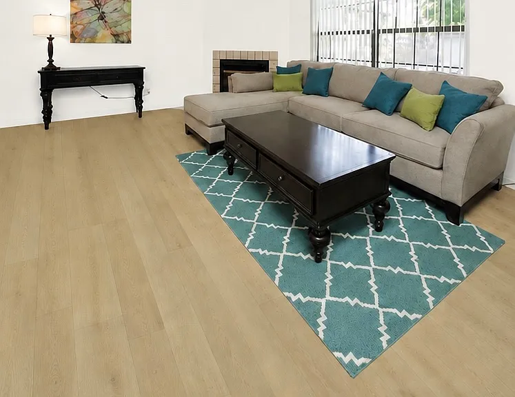 Family room - NEW flooring and paint throughout