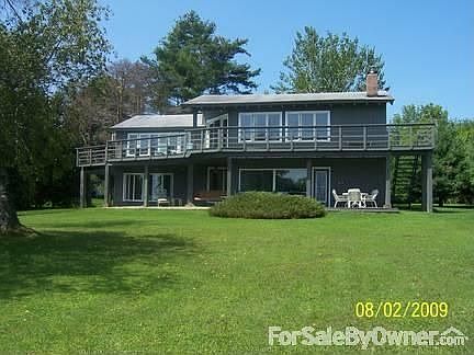 View from the water : Upper Deck Lower Patio Level Lawn to waters edge