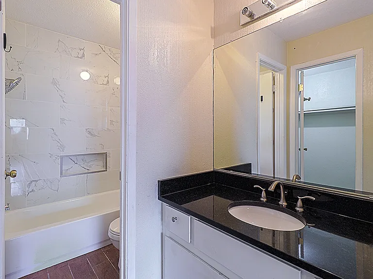 Master bath with new shower installed May of 2025.