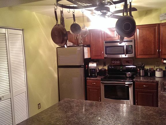 Kitchen with stainless steel appliances