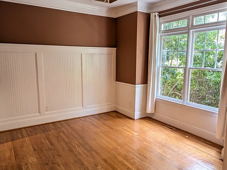 Dining room off the butler's pantry and foyer.