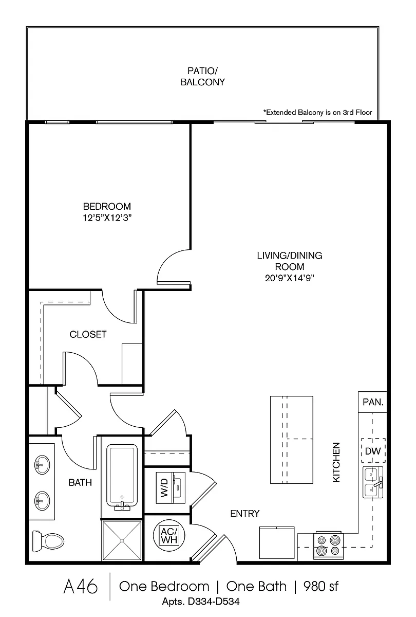 Floor plan A46