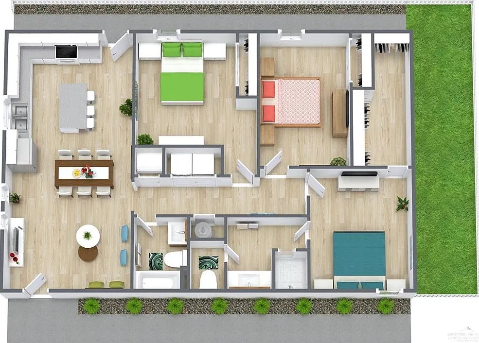 3 bed, 2.0 bath, 1355 sqft, $1,395 — Photo 2