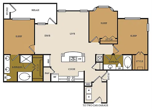 Floor plan C1-2G