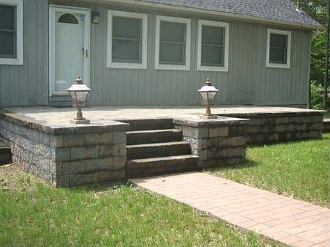 Stone Frone Patio Area