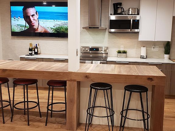 Handmade kitchen WALNUT island. 8 person. Final sanding and sealer will be wrapped up before you move in.