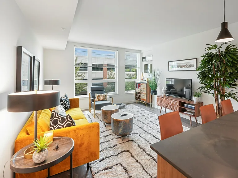 Live colorfully in this sun-soaked living room.