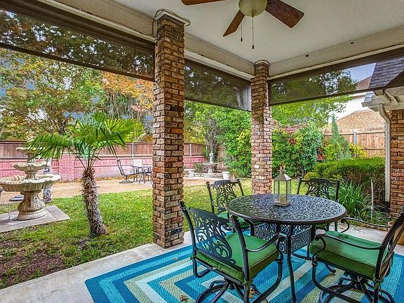 Back porch and yard