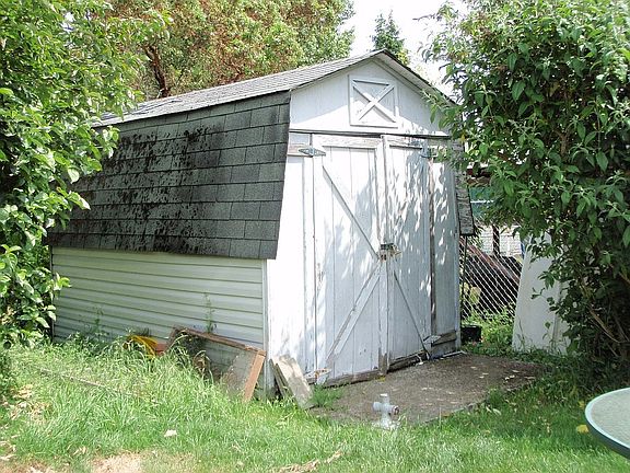 Shed in back yard