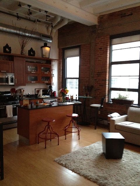living room and kitchen