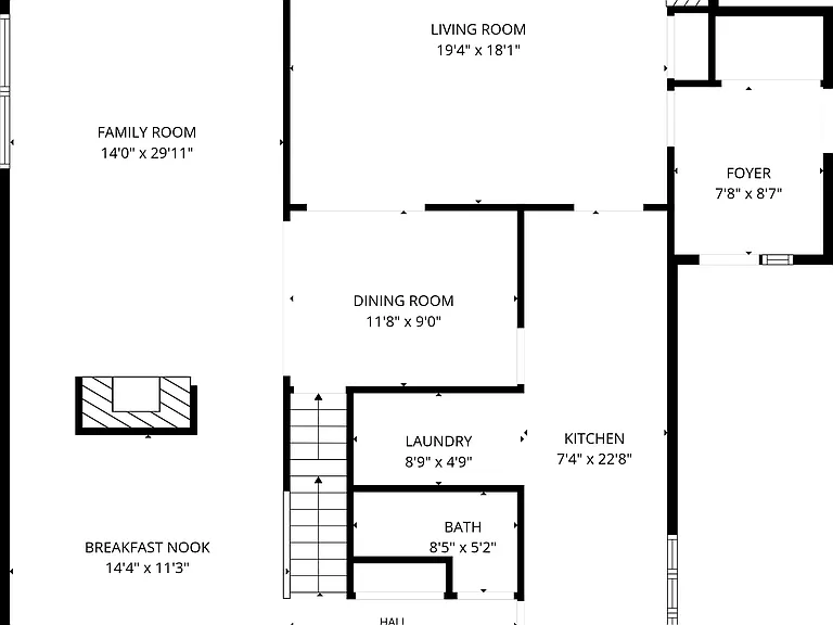 Main Level Floor Plan