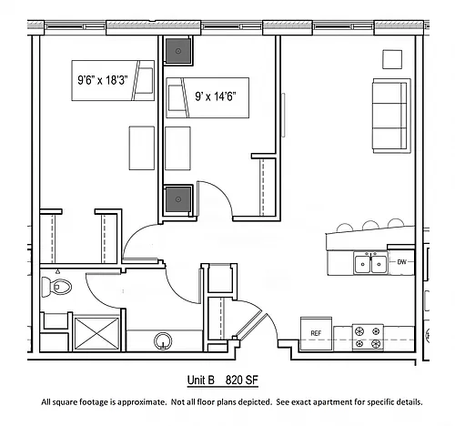 Floor plan Style B