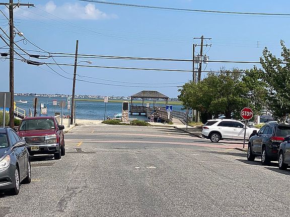 View of bay, beach & pier