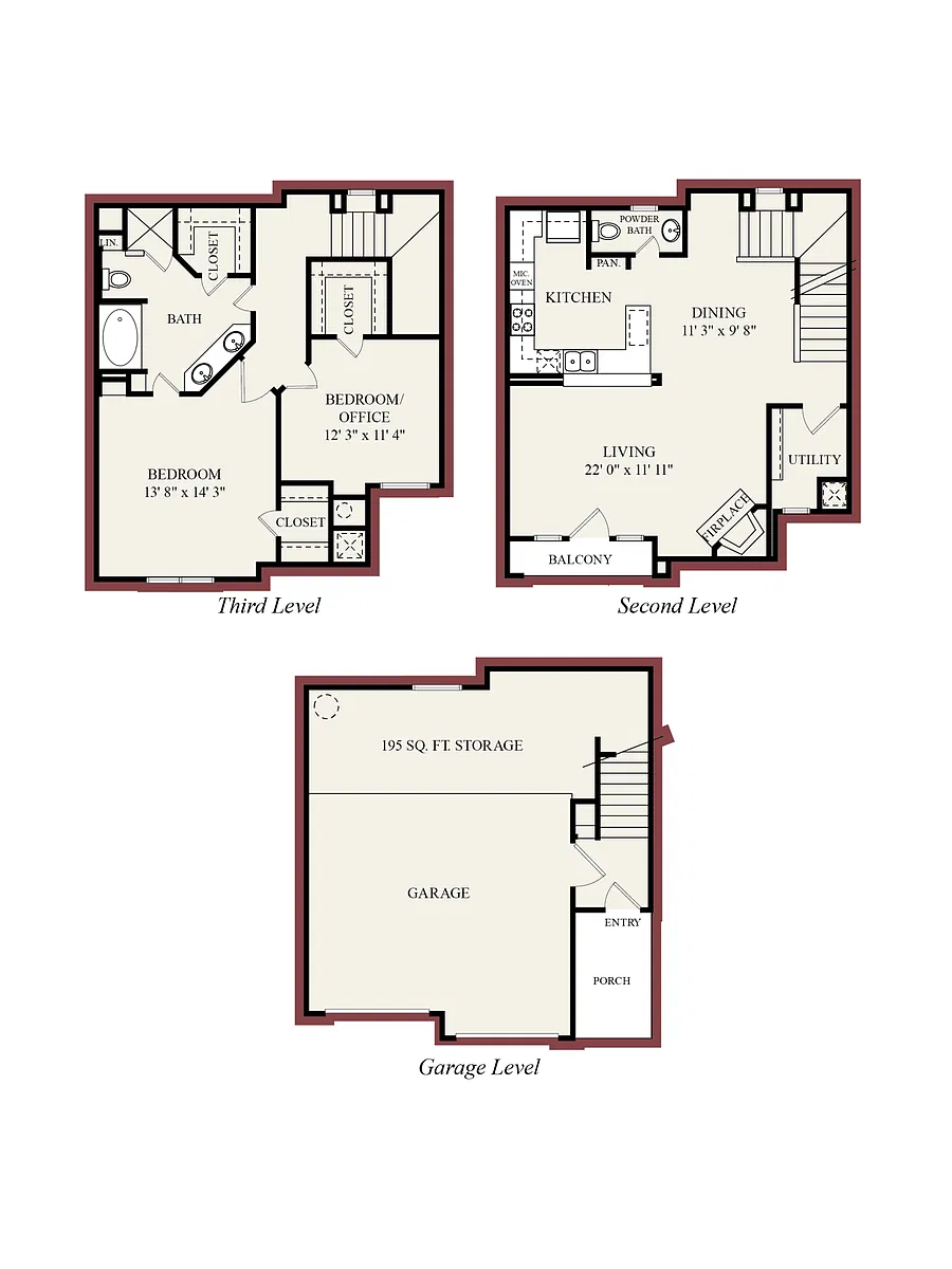 Floor plan B3-Townhome