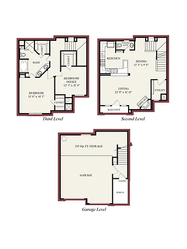Floor plan B3-Townhome