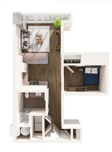 Floor plan Studio