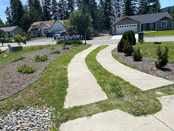 Looking back down the drive