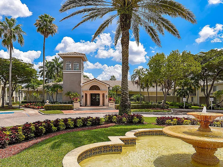 Leasing Office and Water Feature