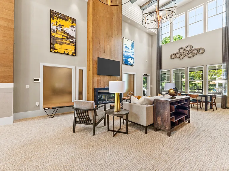 Langley Pointe Apartments | Clubhouse w/ Seating Area