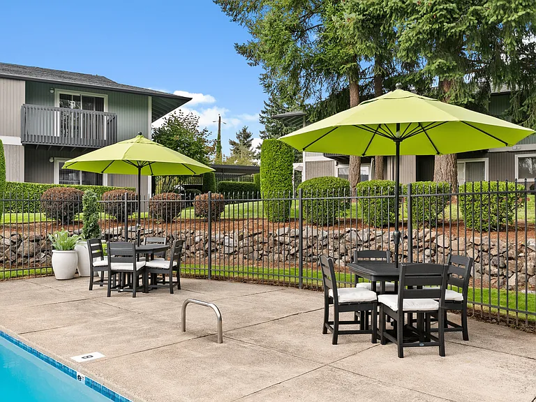 Relax and unwind poolside.