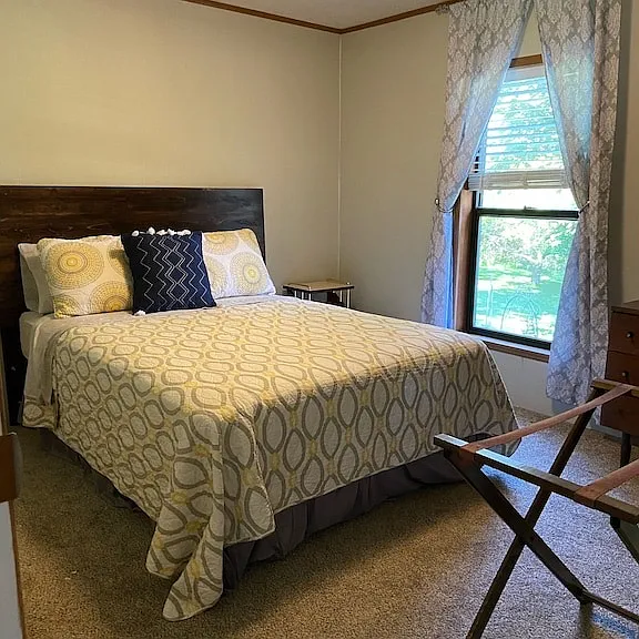 Bedroom with front view