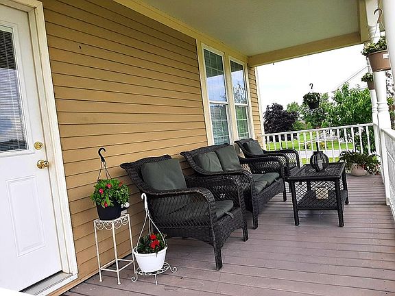 side porch road view