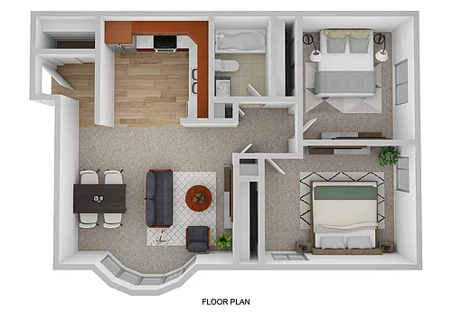 Floor plan Two Bedroom