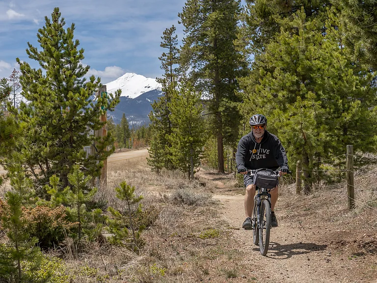 Endless biking and hiking trails weave throughout Rendezvous, offering adventure right outside your door!