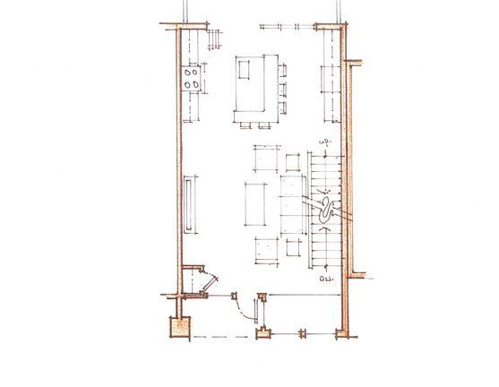 main level, kitchen, living