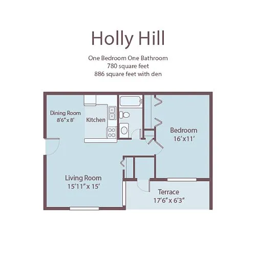 Floor plan One Bedroom
