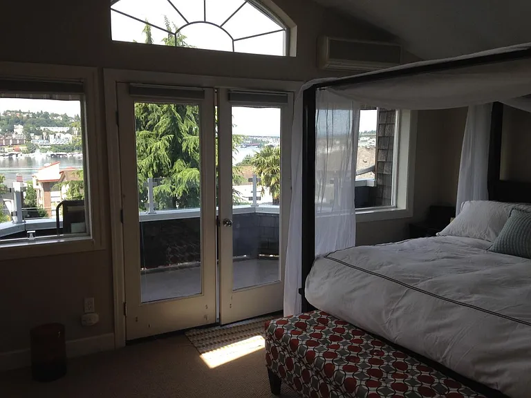 Master Bedroom with SLIM AC Unit.