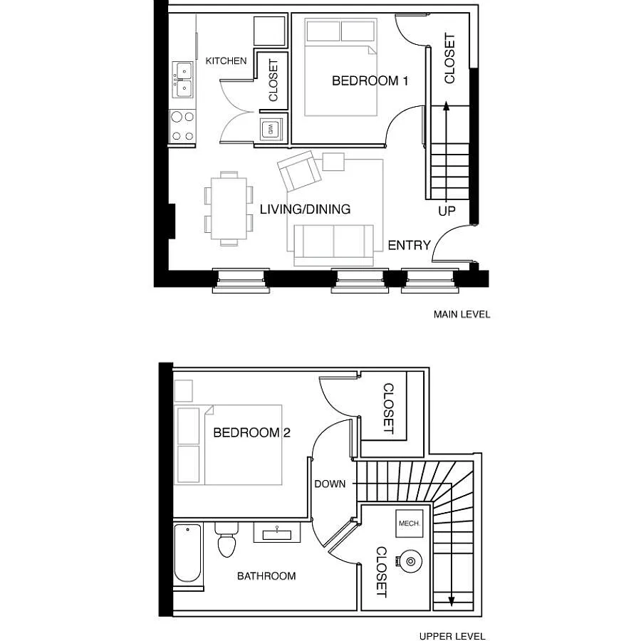 Floor plan 2 Bedroom-C4