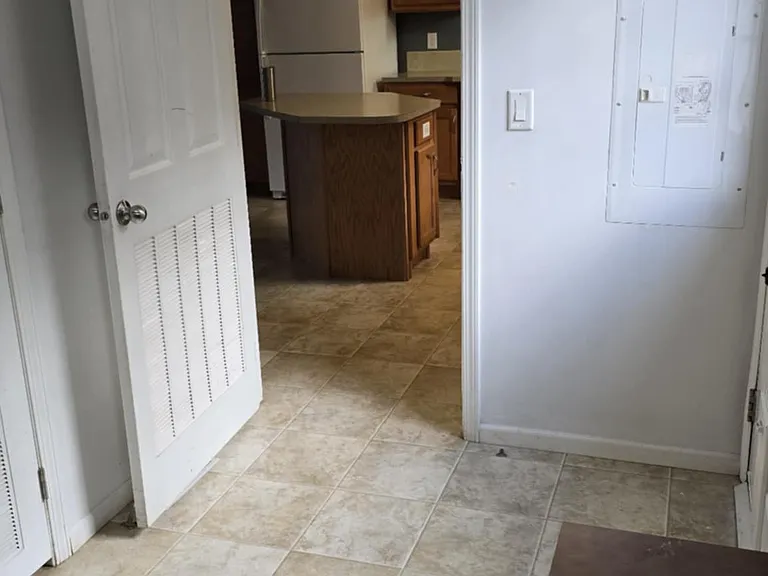 View of kitchen from utility room