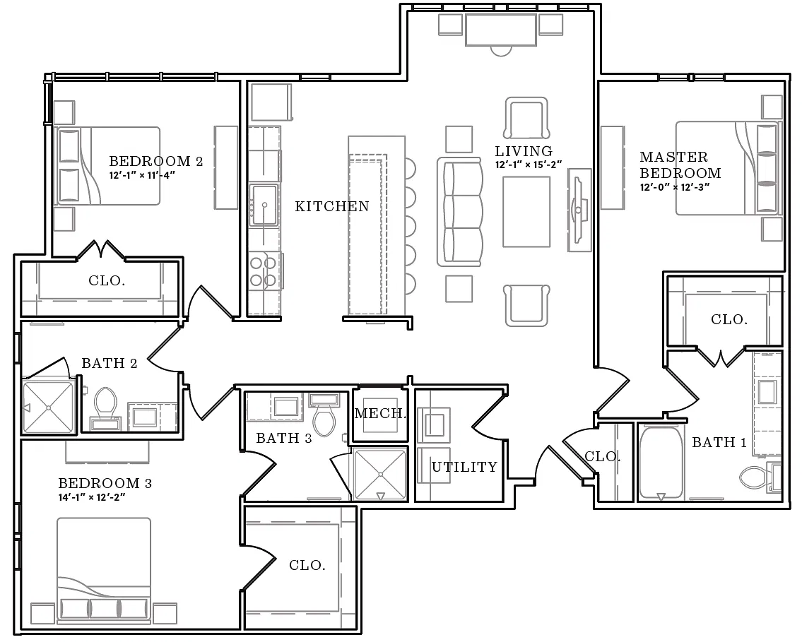 Floor plan C1
