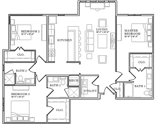 Floor plan C1