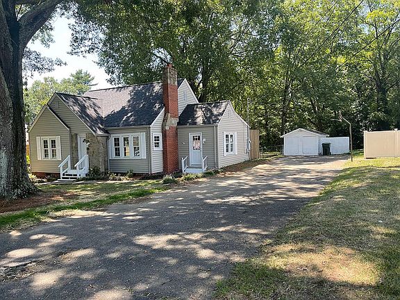side view, large driveway