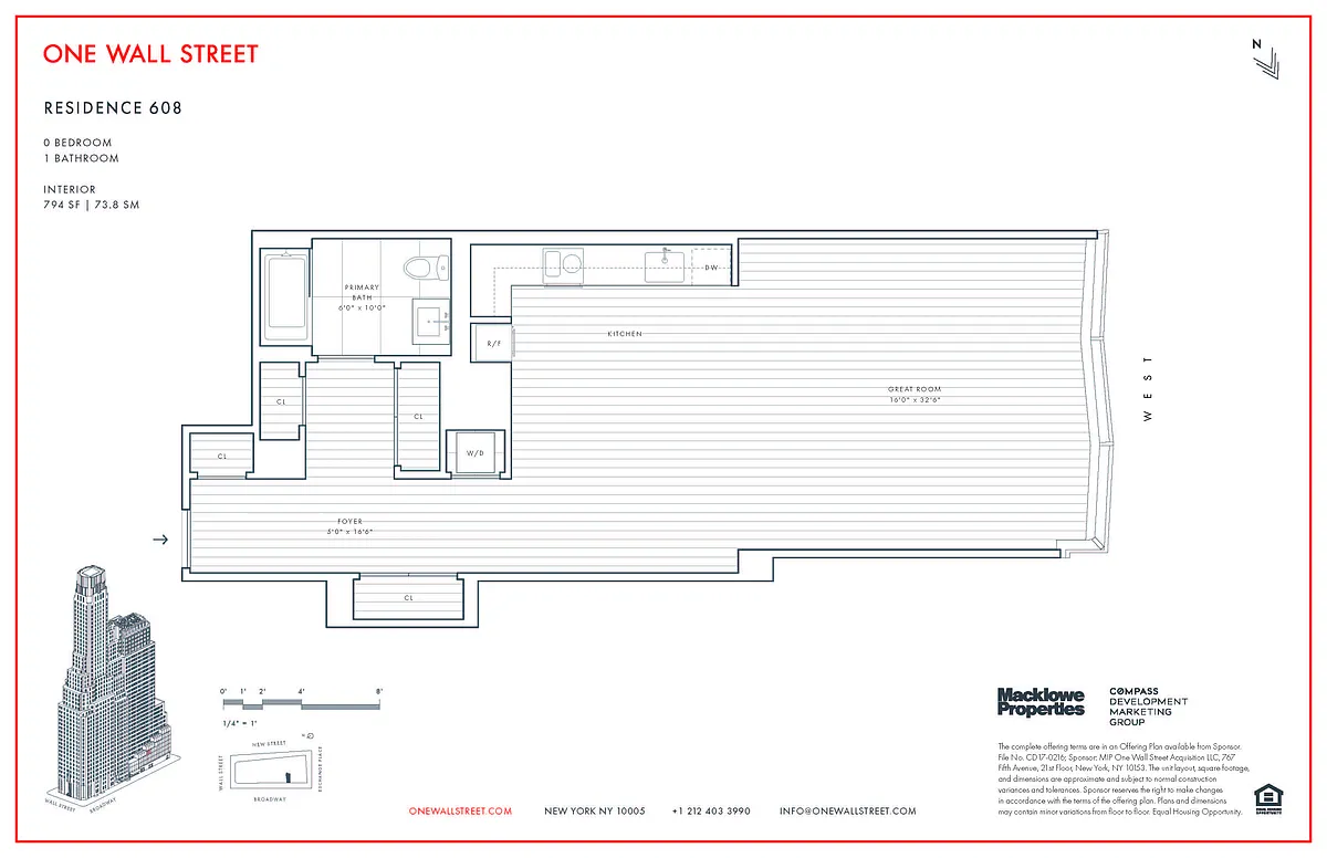 Building Photo - 1 Wall St #608