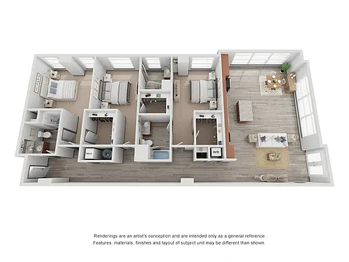 Floor plan 3 Bed 3 Bath
