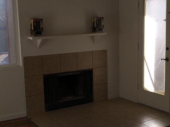 Fireplace with custom mantel