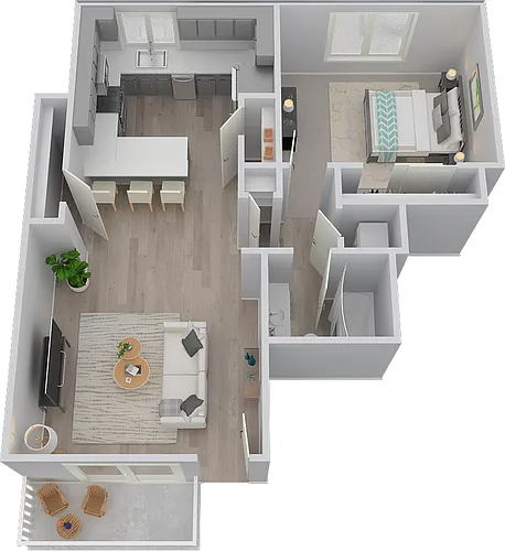 Floor plan 1X1