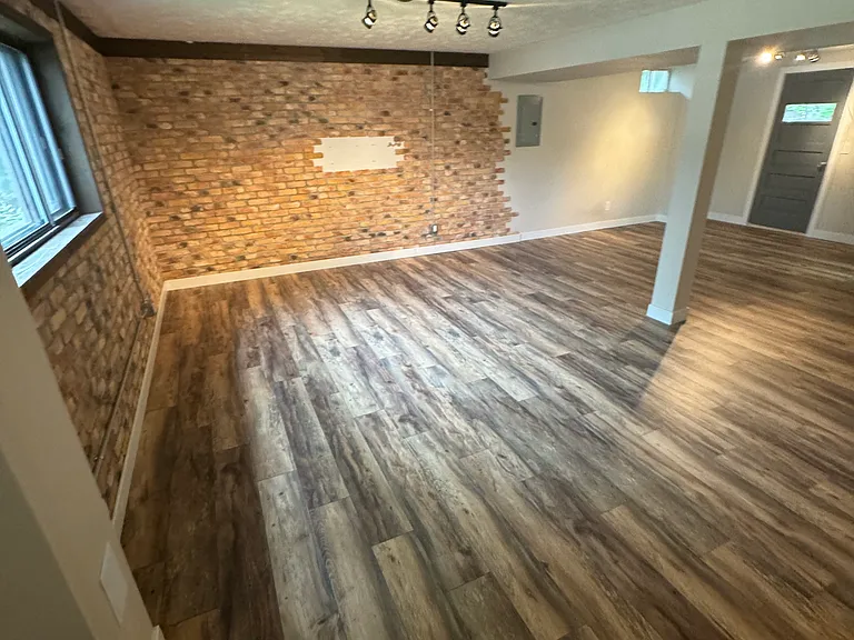 Extra living space of finished basement.