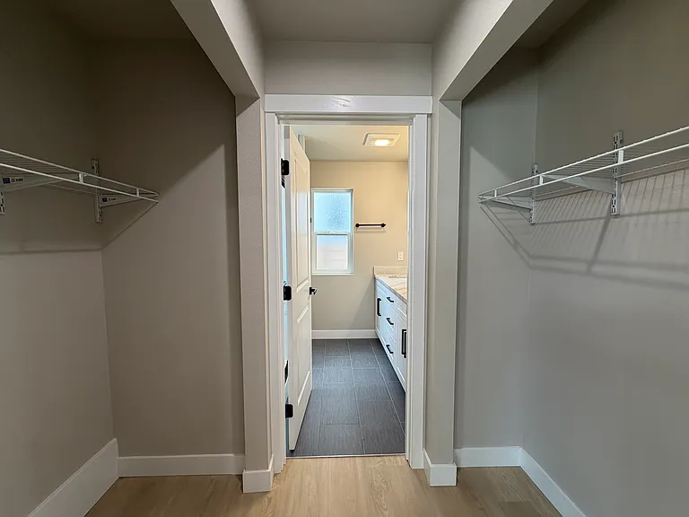 primary closet/bathroom