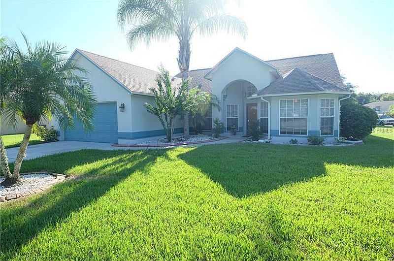 Front of Home on Great Corner Lot.