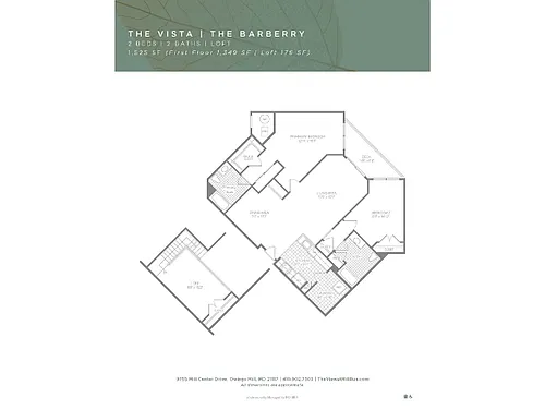 Floor plan Barberry - Vista