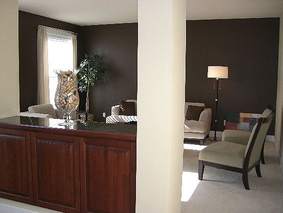 Formal living and dining w/built in buffet