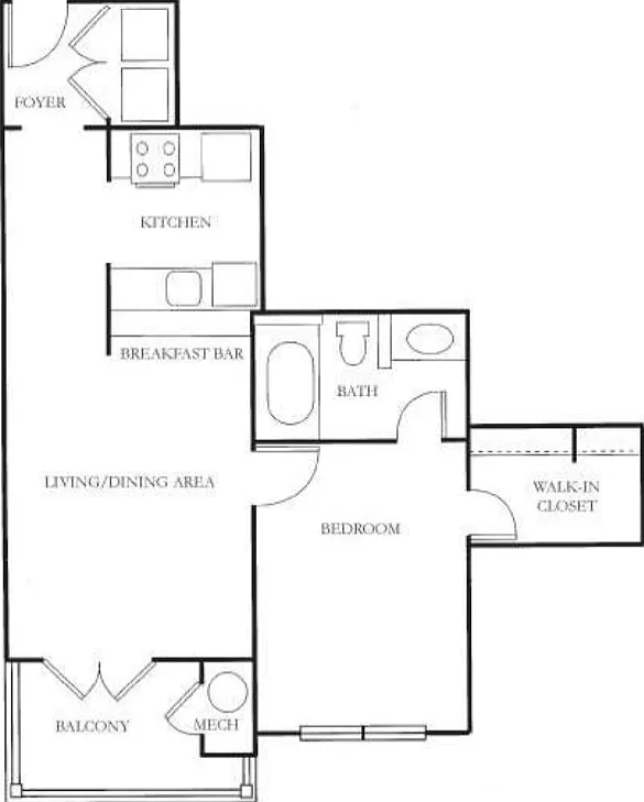 1 bed, 623 sqft, $1,650 — Photo 4
